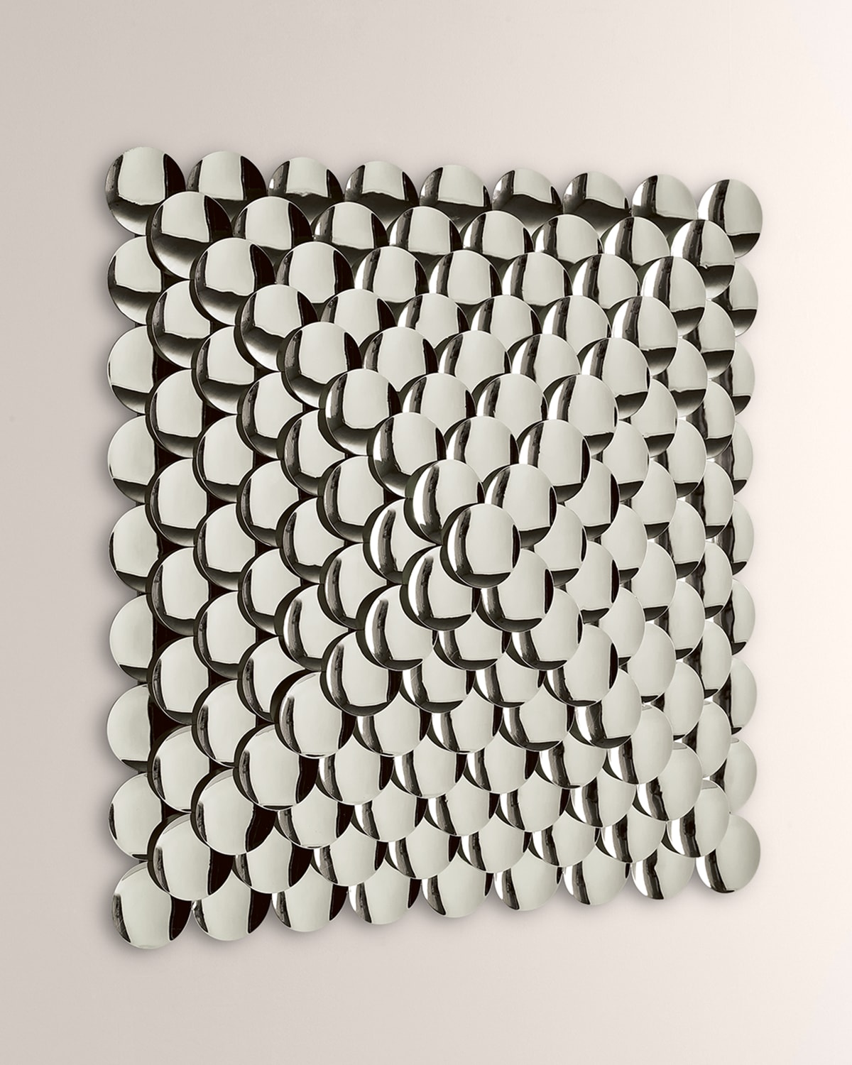 Global Views Pyramid Wall Decor - Nickel In Nickel