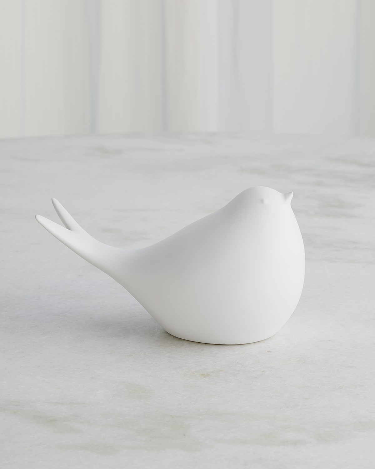 Global Views Sated Matte White Bird Figure In White