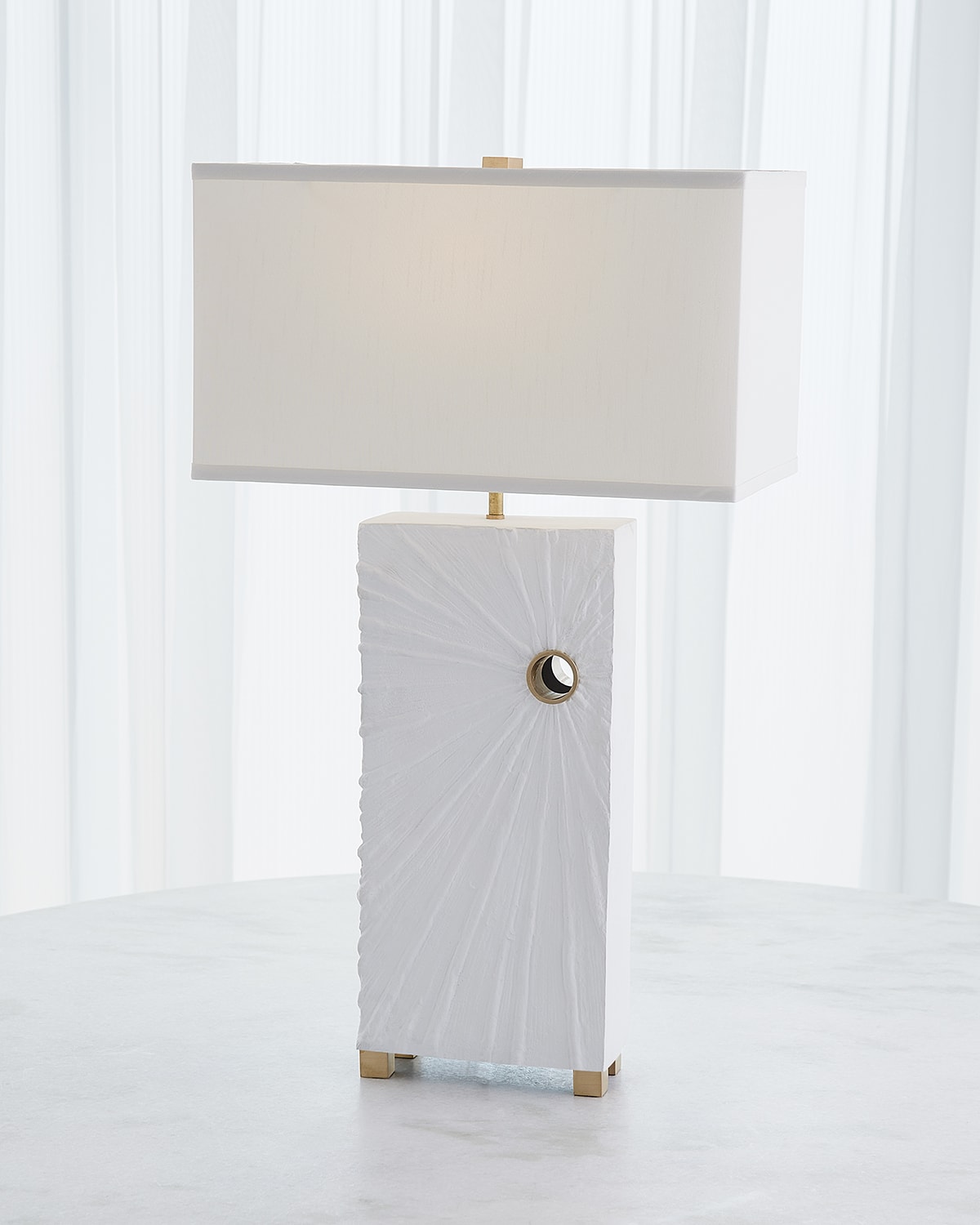 Global Views Radiance 31" Table Lamp In White