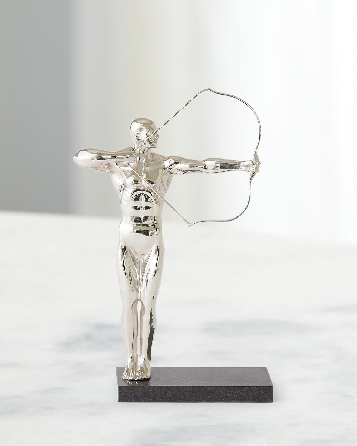 Global Views The Archer Sculpture, Nickel In Nickel