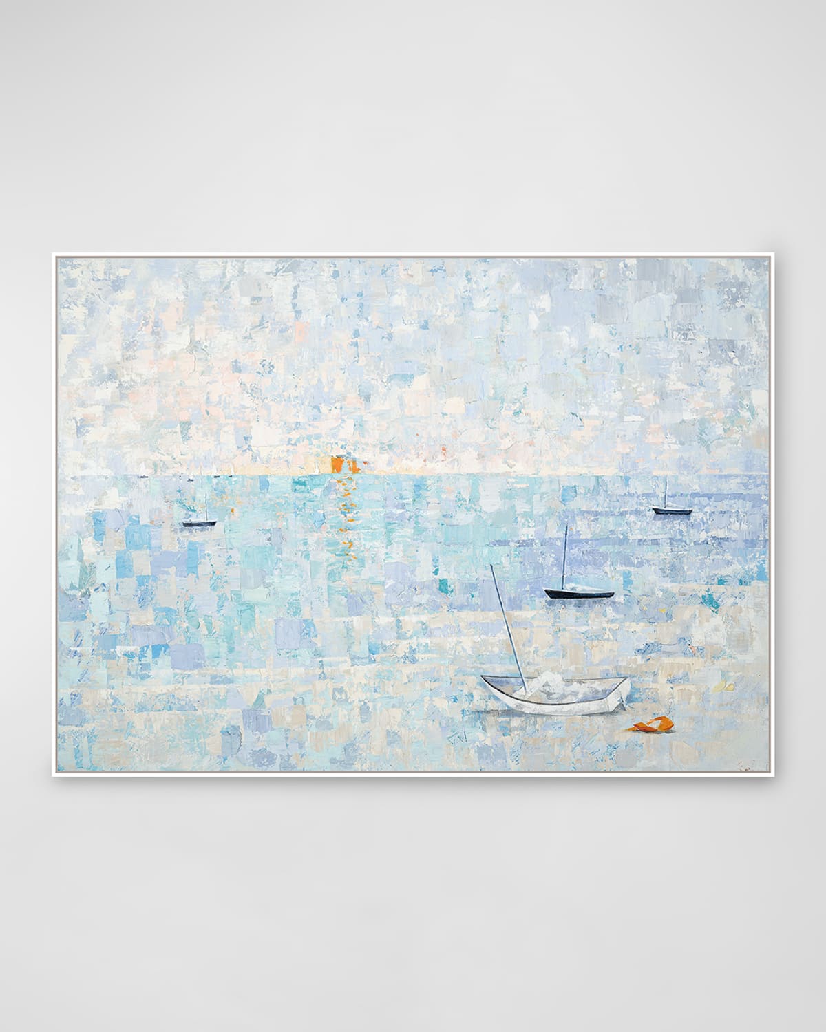 RFA FINE ART PASTEL HARBOR HAND-EMBELLISHED GICLEE BY LISA CUSCUNA 