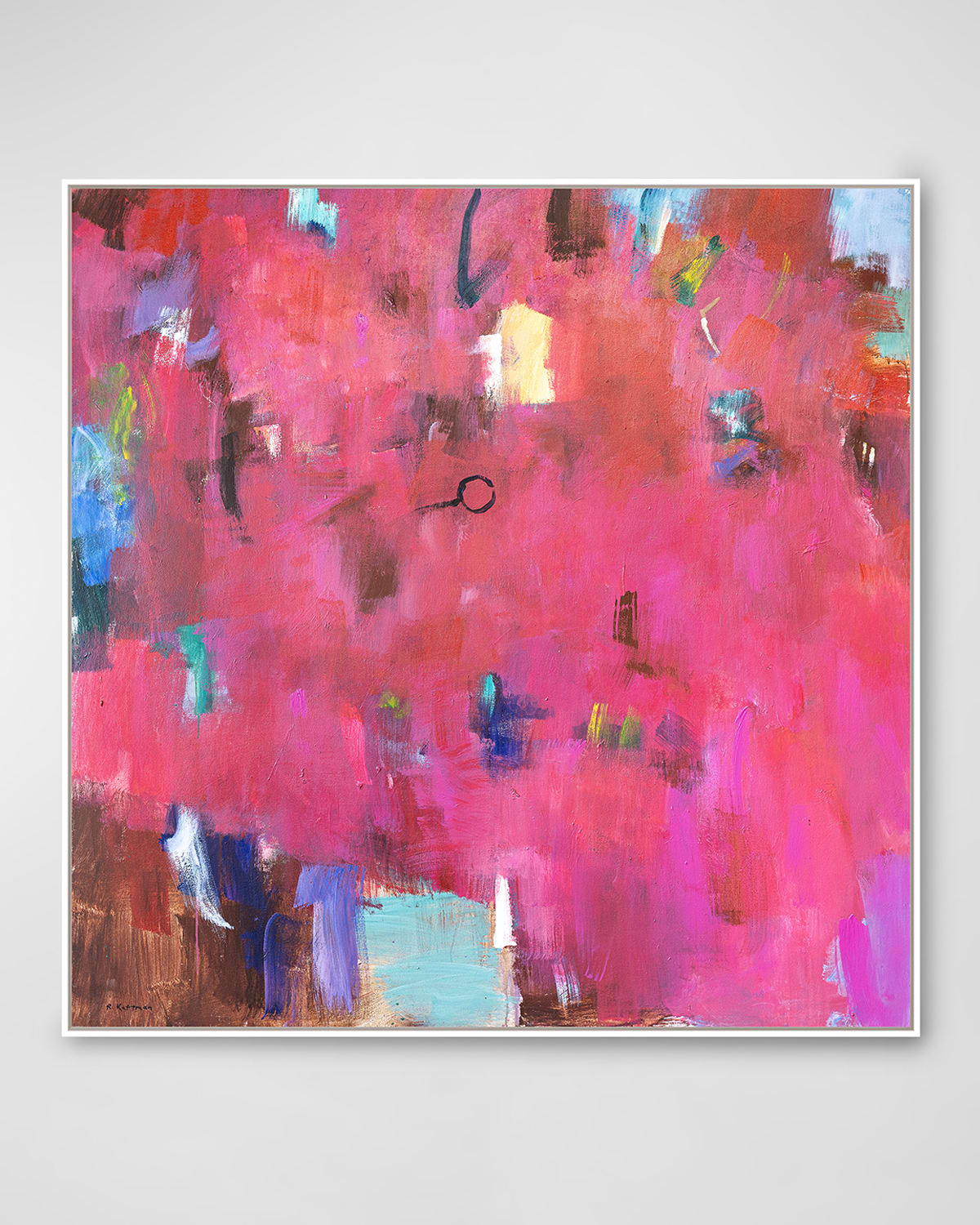 RFA FINE ART RED VIOLET HAND-EMBELLISHED GICLEE BY RICHARD KATTMAN 