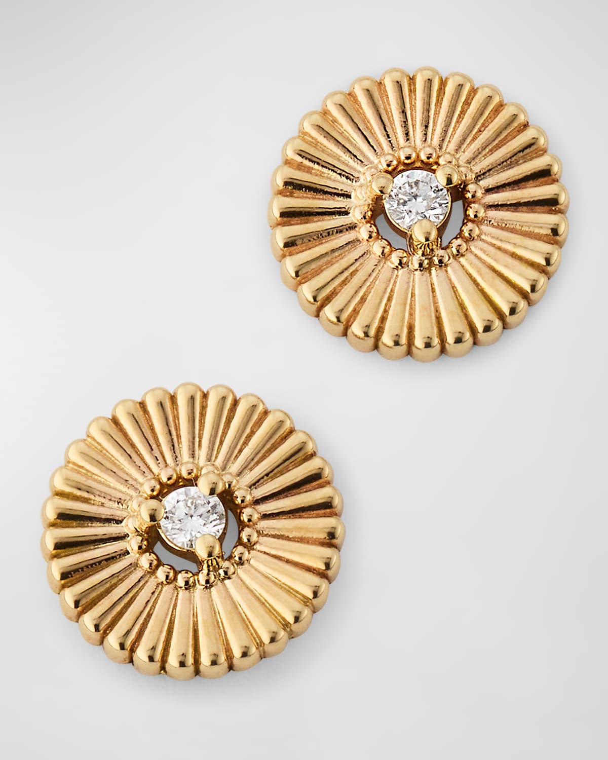 14K Bloom Diamond Stud Earrings