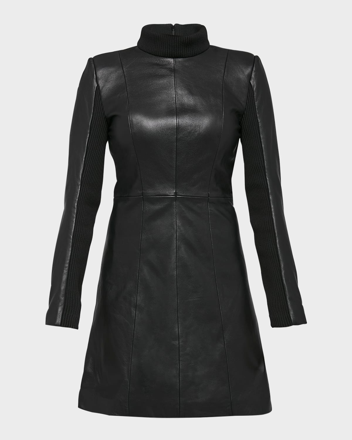 The LBD Upcycled Leather Dress