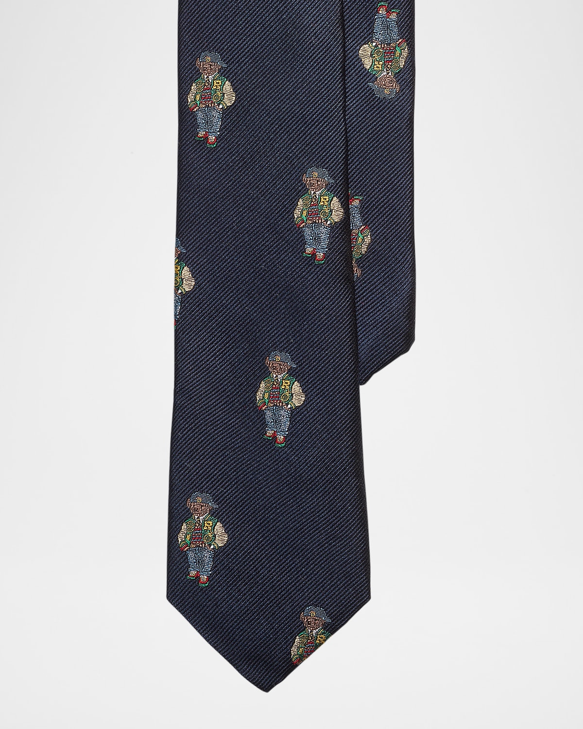 RALPH LAUREN BOY'S POLO BEAR PRINTED NECKTIE 