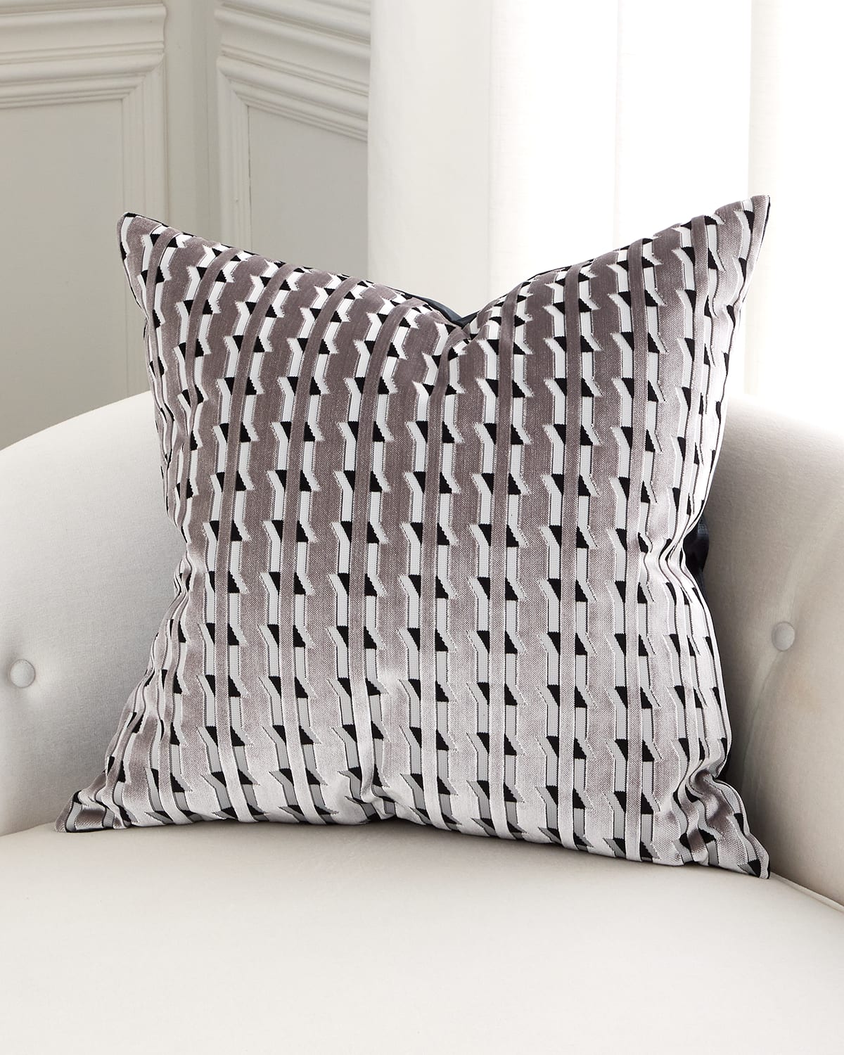 D.v. Kap Home Guerro Decorative Pillow, 24" Square In Grey