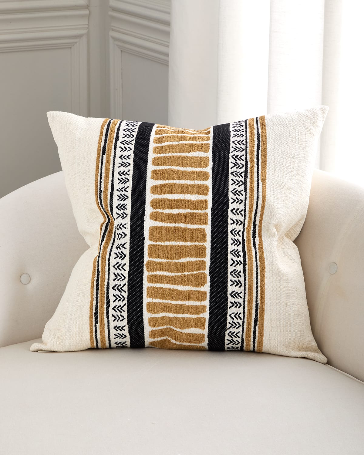 D.v. Kap Home Cholula Decorative Pillow, 24" Square In Black