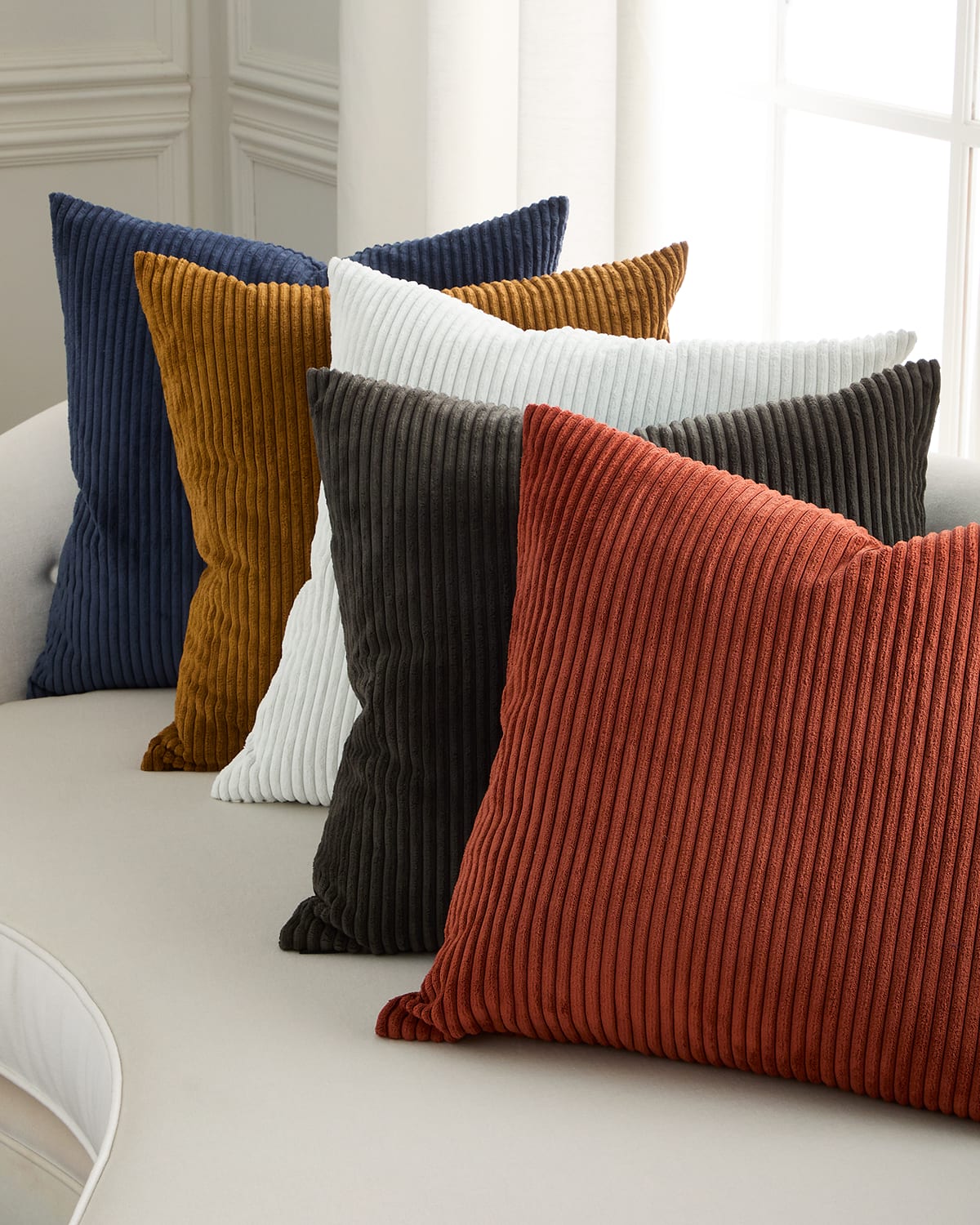 D.v. Kap Home Tuft Decorative Pillow, 24" Square In Charcoal