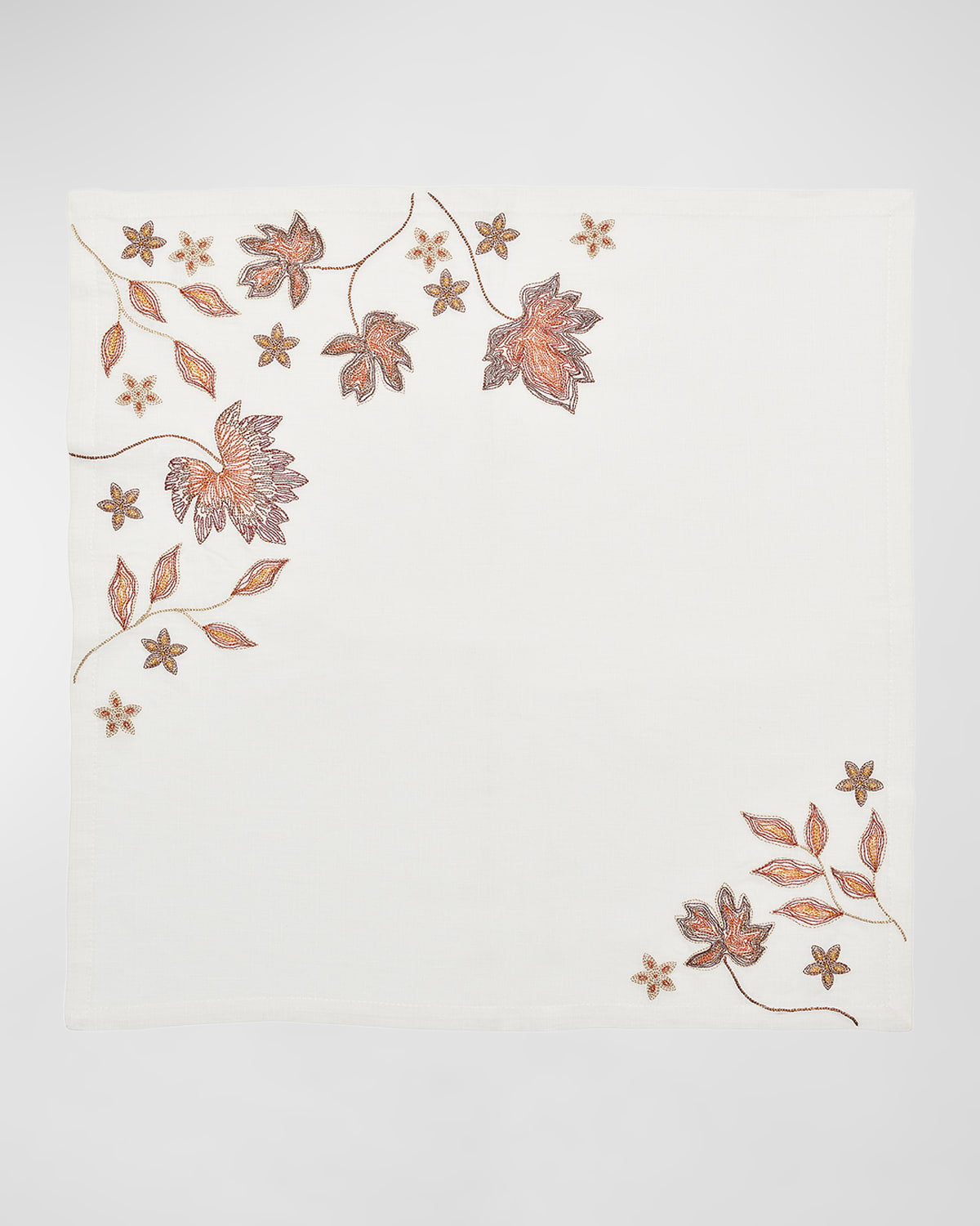 Kim Seybert Maple Hues Napkin In White/multi