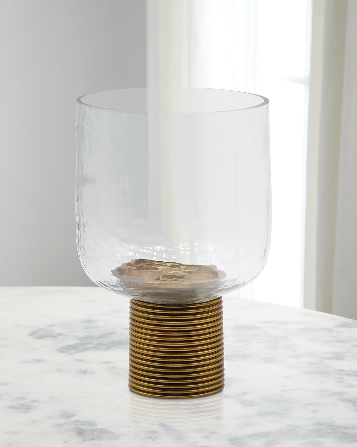 Worlds Away Cadey Small Candle Holder In Gold