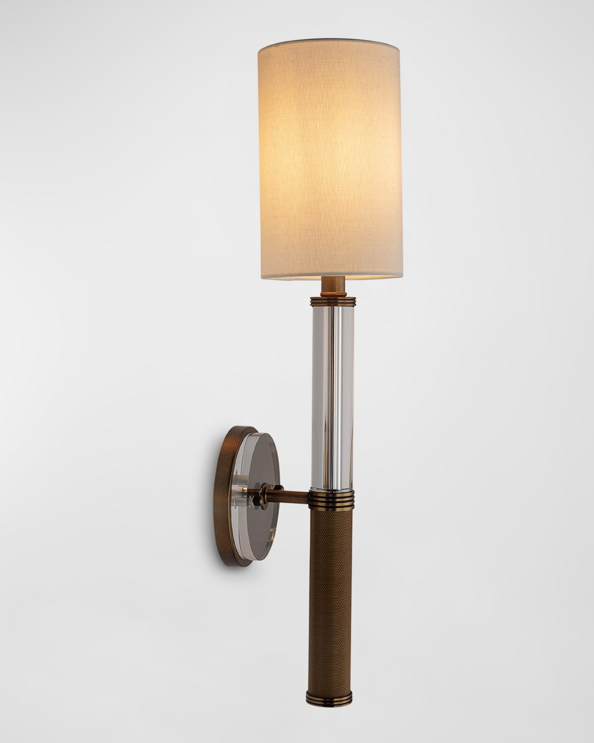 Port 68 Reynolds Sconce In Brass/clear