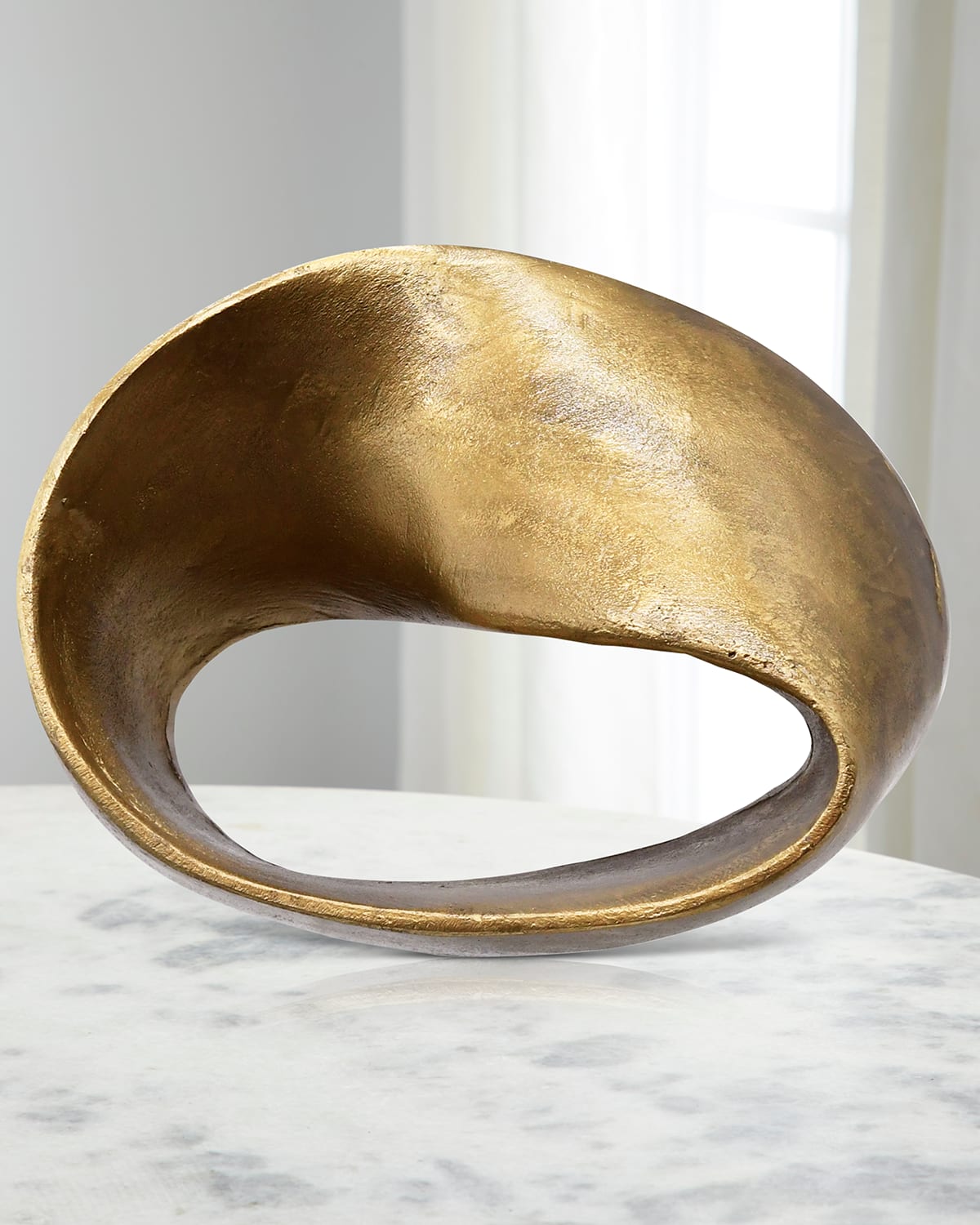 Worlds Away Ruben Large Sculpture In Gold