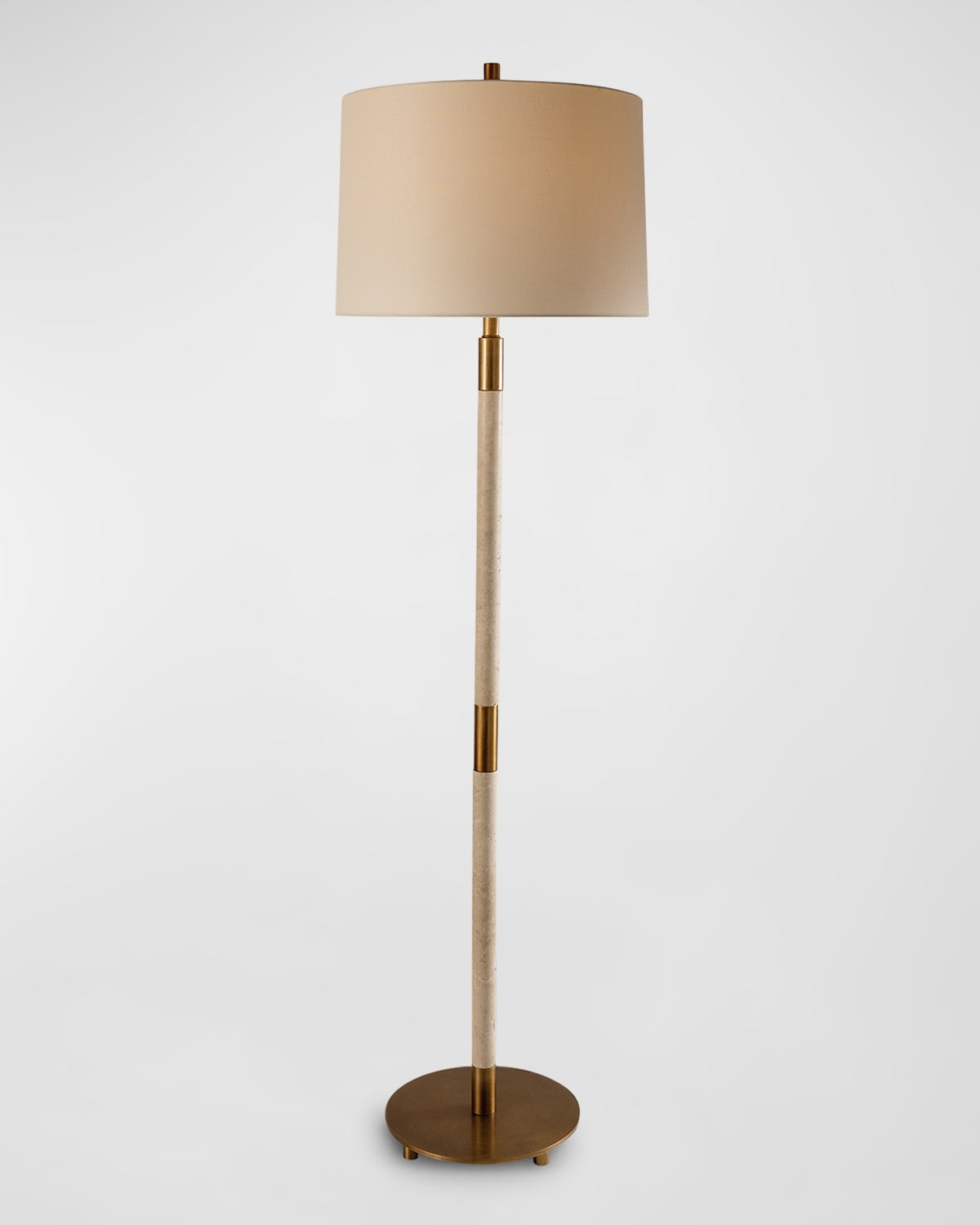 Port 68 Trivoli Floor Lamp In Marble/brass