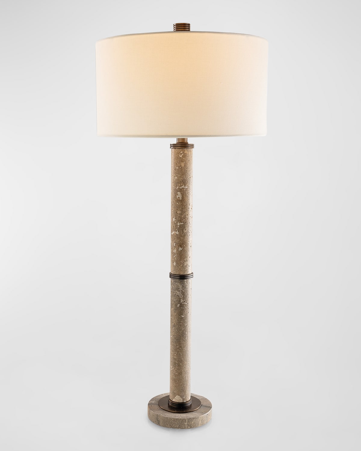 Port 68 Trivoli Lamp In Gray Marble/bronze
