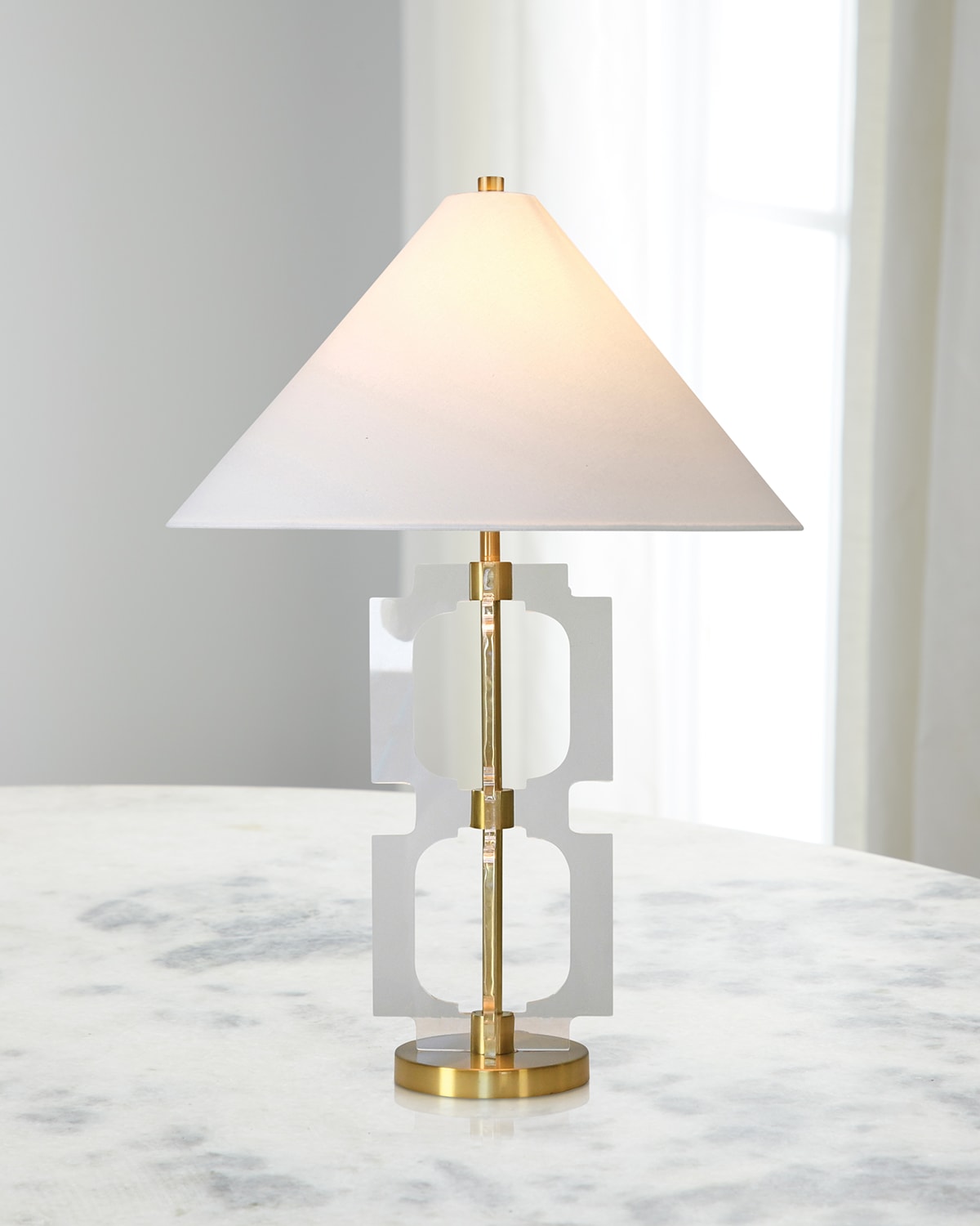 Worlds Away Hansen Lamp In Gold