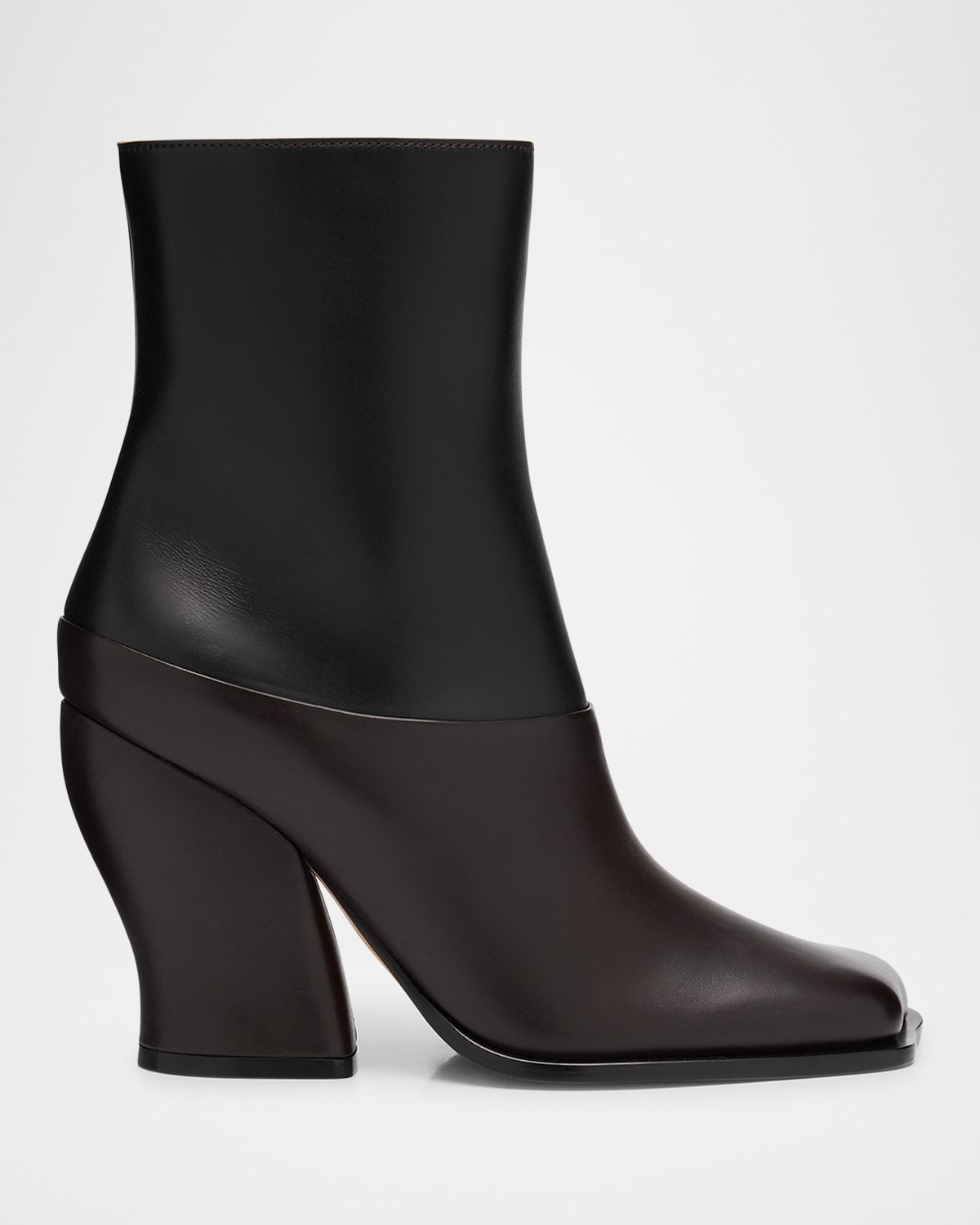 Onda Bicolor Leather Ankle Booties