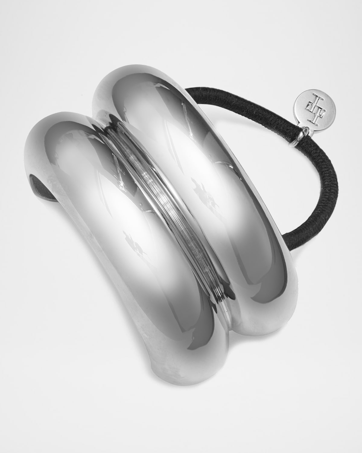 Lelet Ny Glossy Double Arch Pony In Rhodium