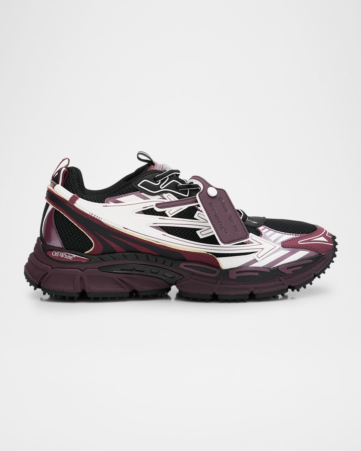 Off-white Men's Be Right Back Mesh Sneakers In Black Black