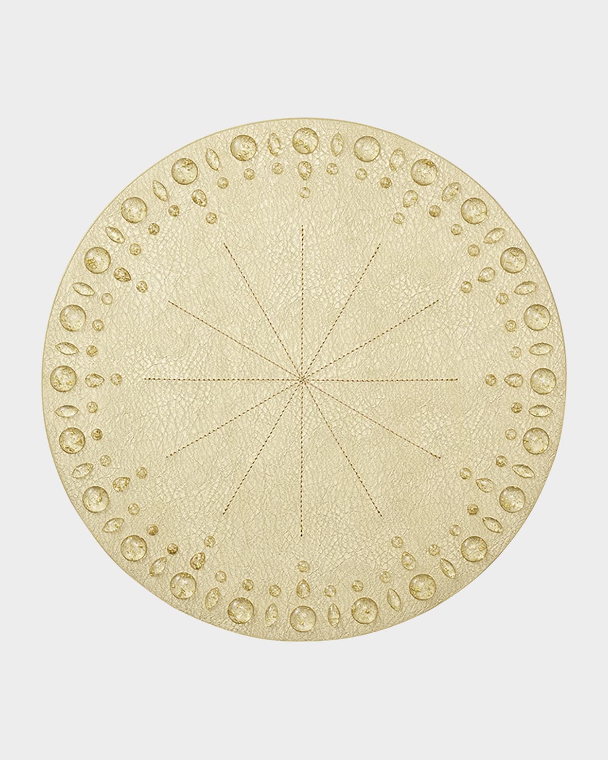 Kim Seybert Dew Drops Placemat In Gold Tone In Gold