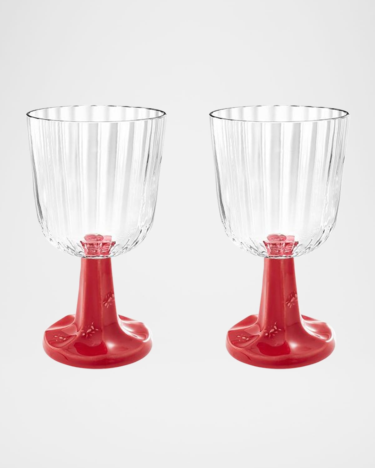 Bordallo Pinheiro Patio Glass Goblets, Set of 2