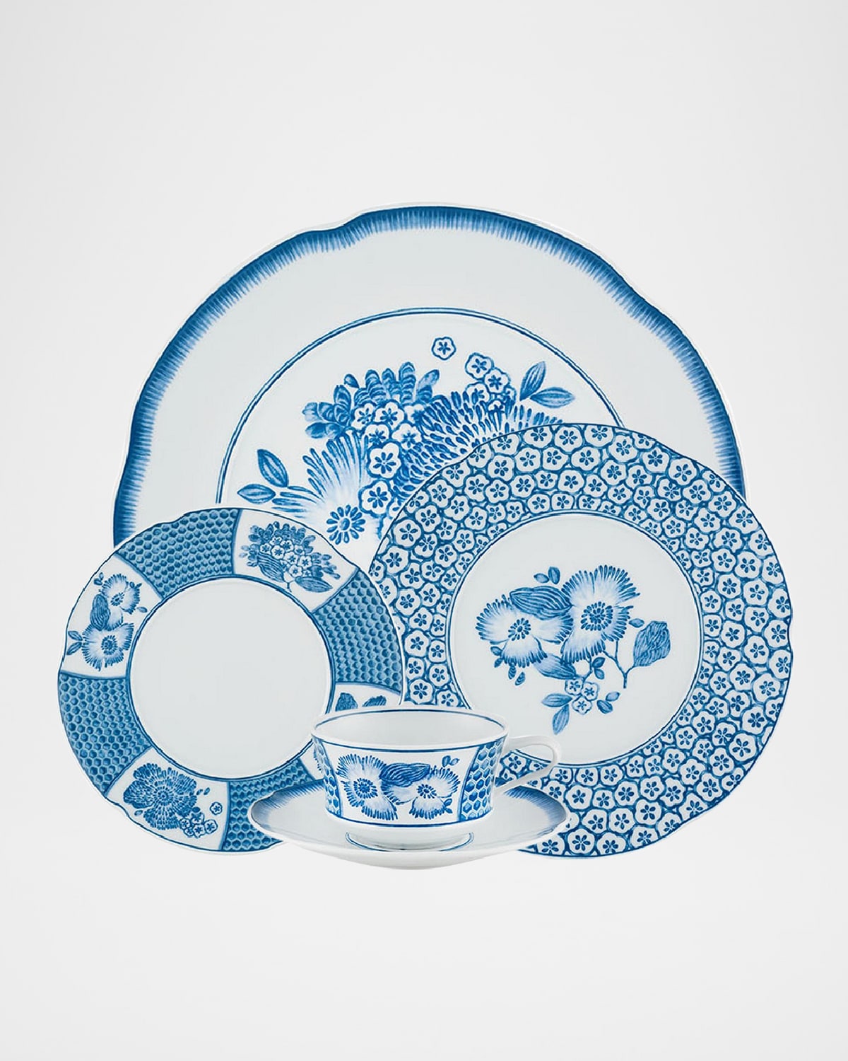 Coralina Blue 5-Piece Place Setting