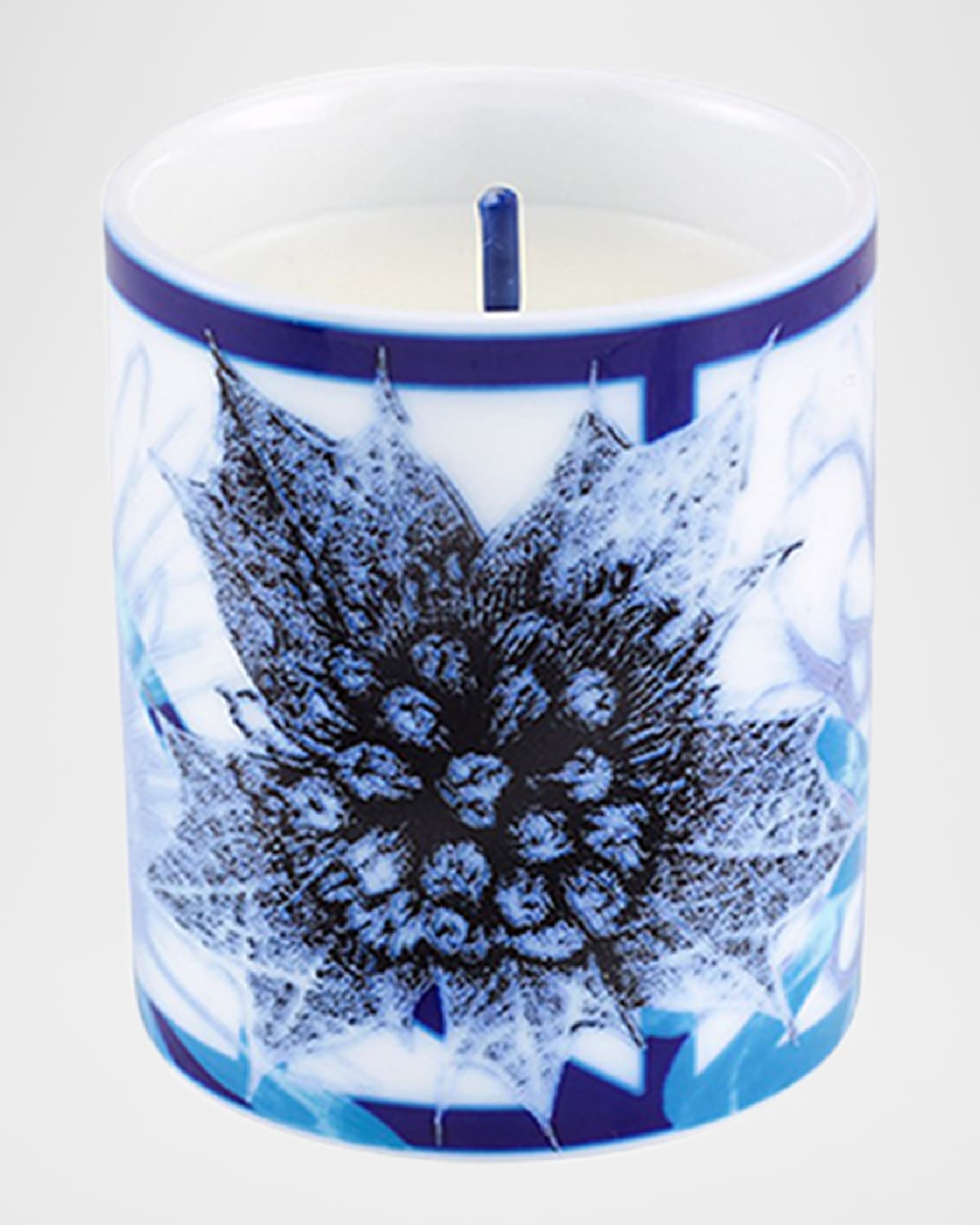 Vista Alegre Mystere Mini Scented Candle, 2.8 Oz. In Blue/white