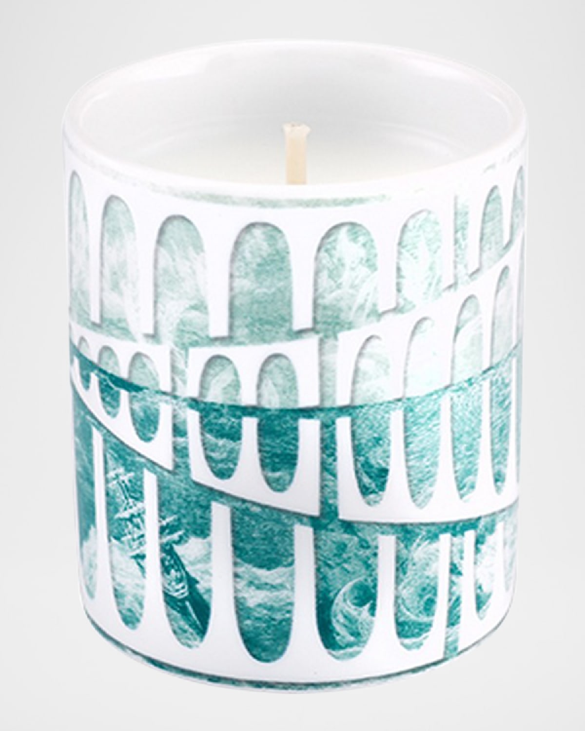 Vista Alegre Innocence Mini Scented Candle, 2.8 Oz. In Teal/white