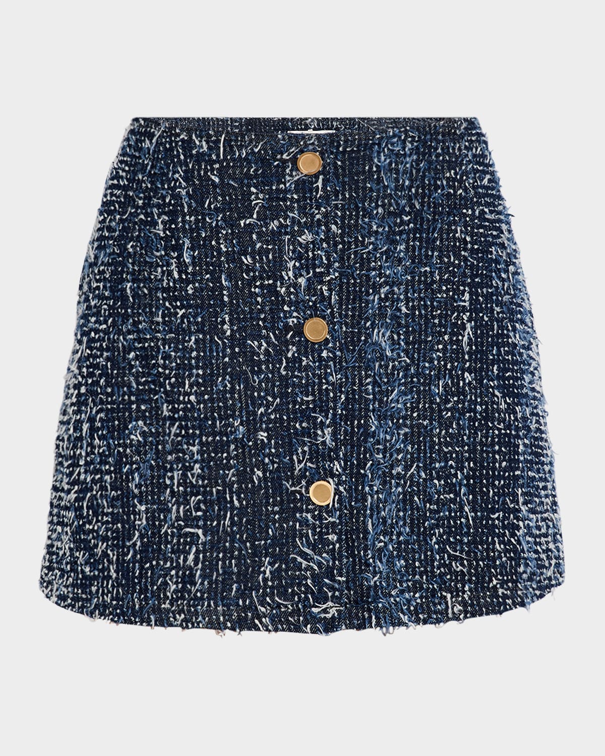 Denim Boucle Mini Skirt