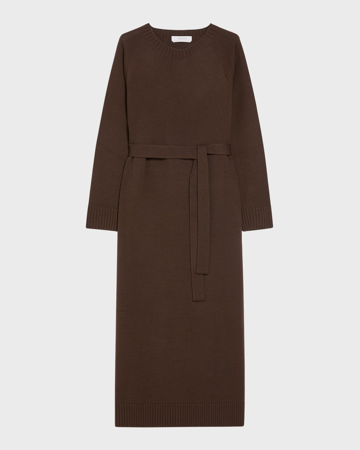 Scrivia Raglan-Sleeve Virgin Wool Midi Dress