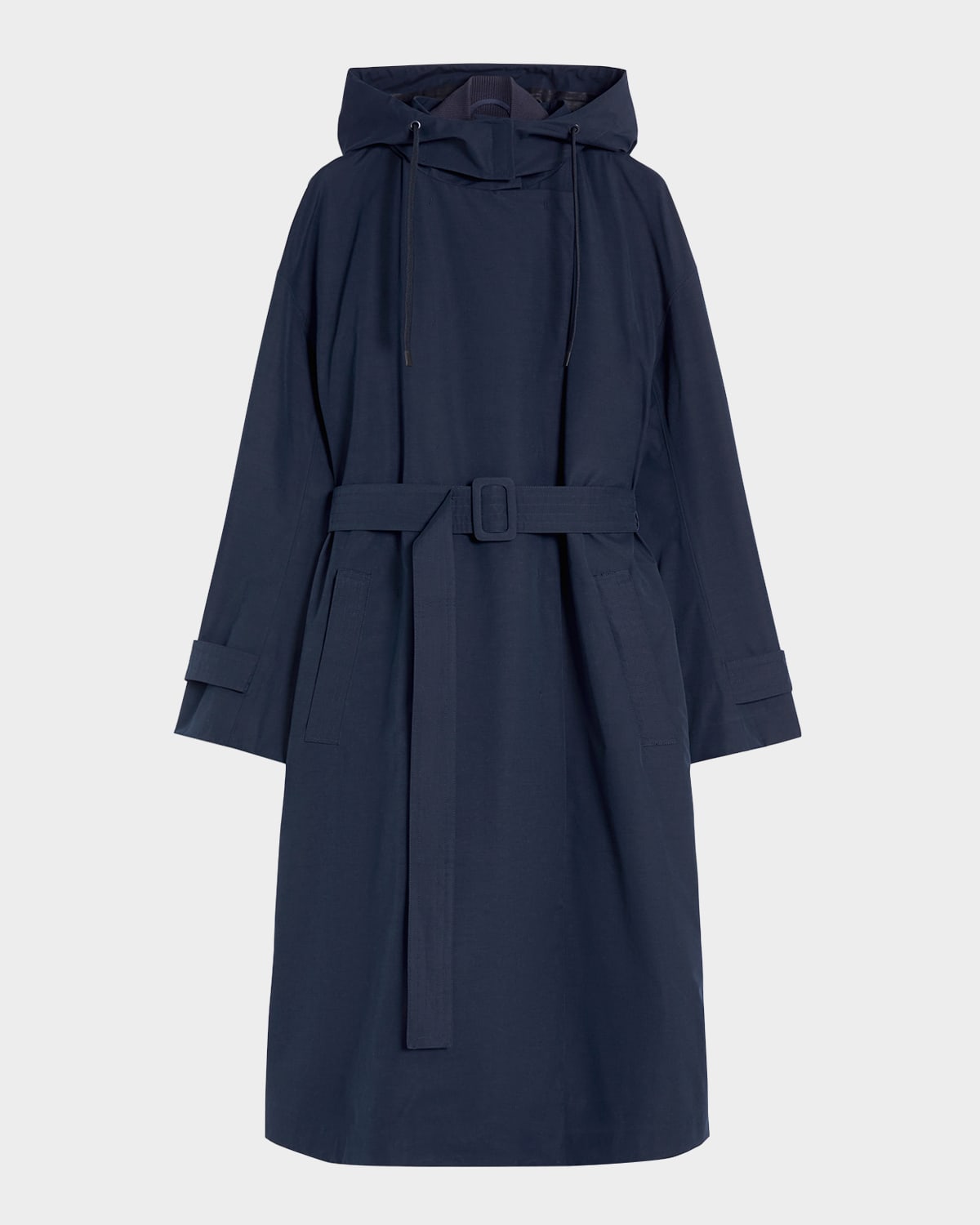 Carter Belted Raincoat with Hood