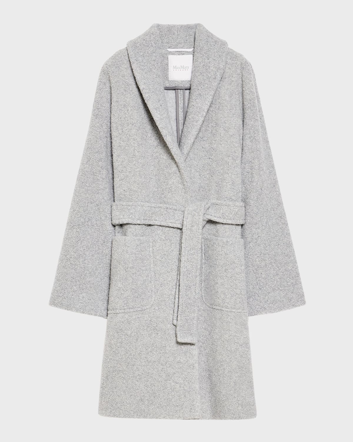 Dafne Shawl-Collar Boucle Coat