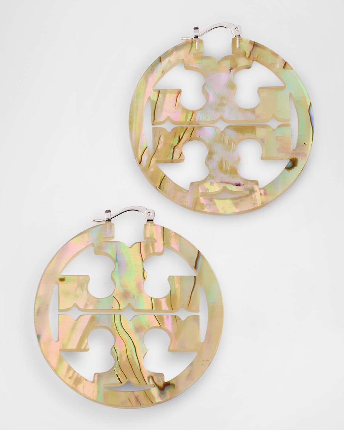 Miller Hoop Earrings, Abalone