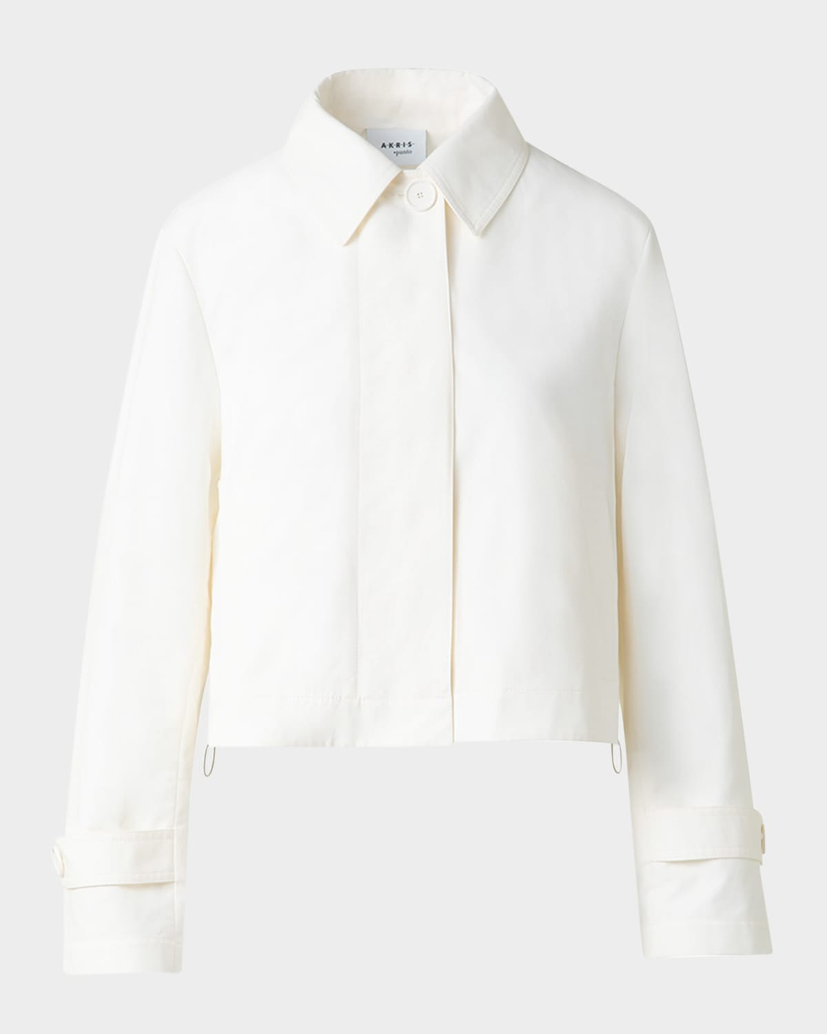 Boxy Water Resistant Cotton-Blend Jacket
