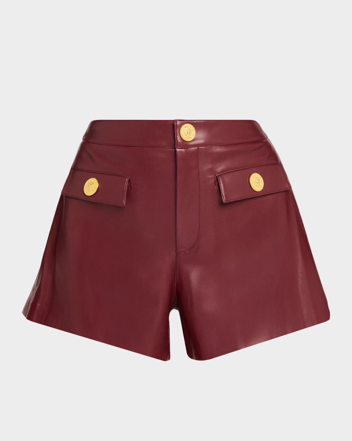 L'agence Dionne Faux Leather Shorts