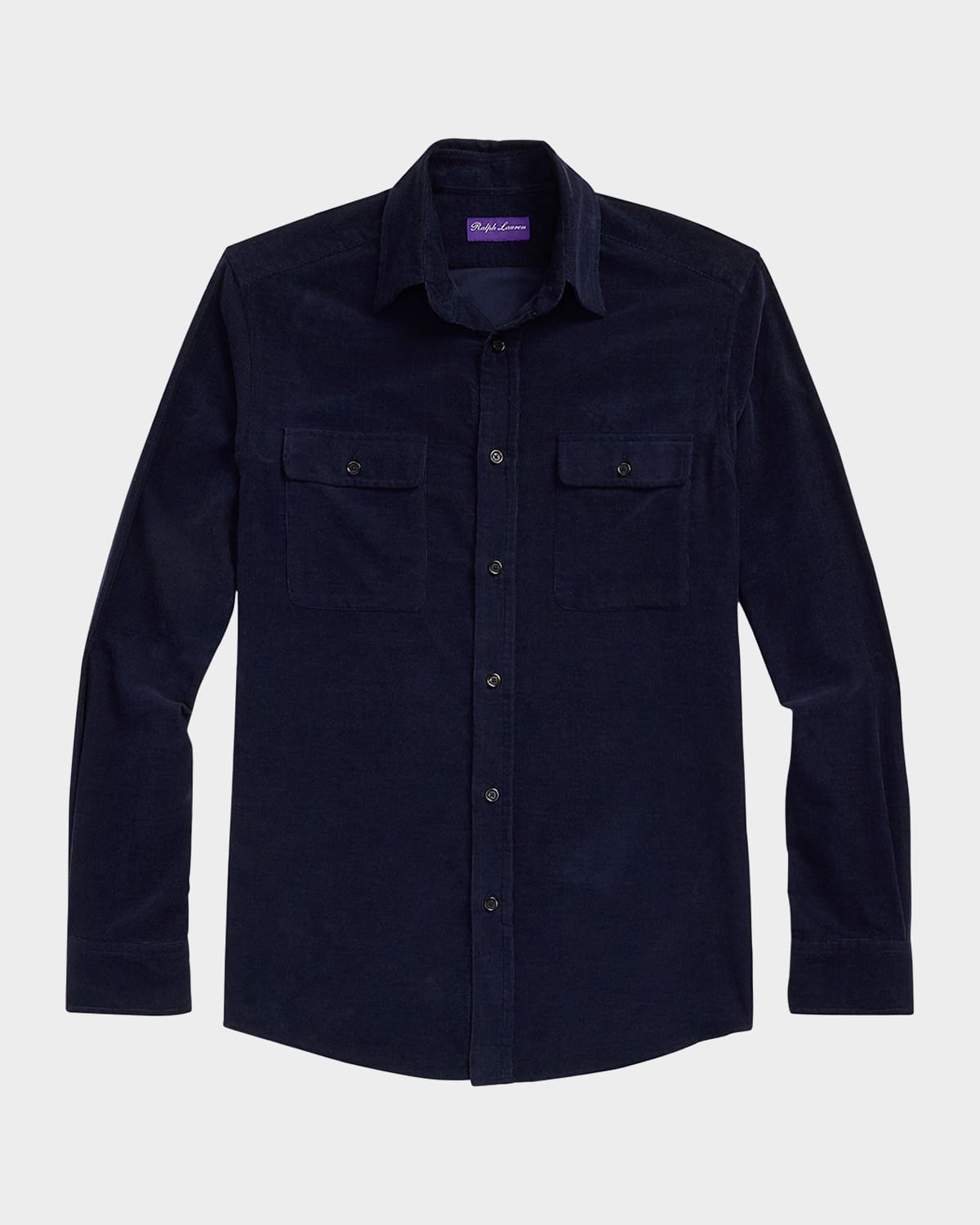 Ralph Lauren Men's Corduroy Sport Shirt In Navy