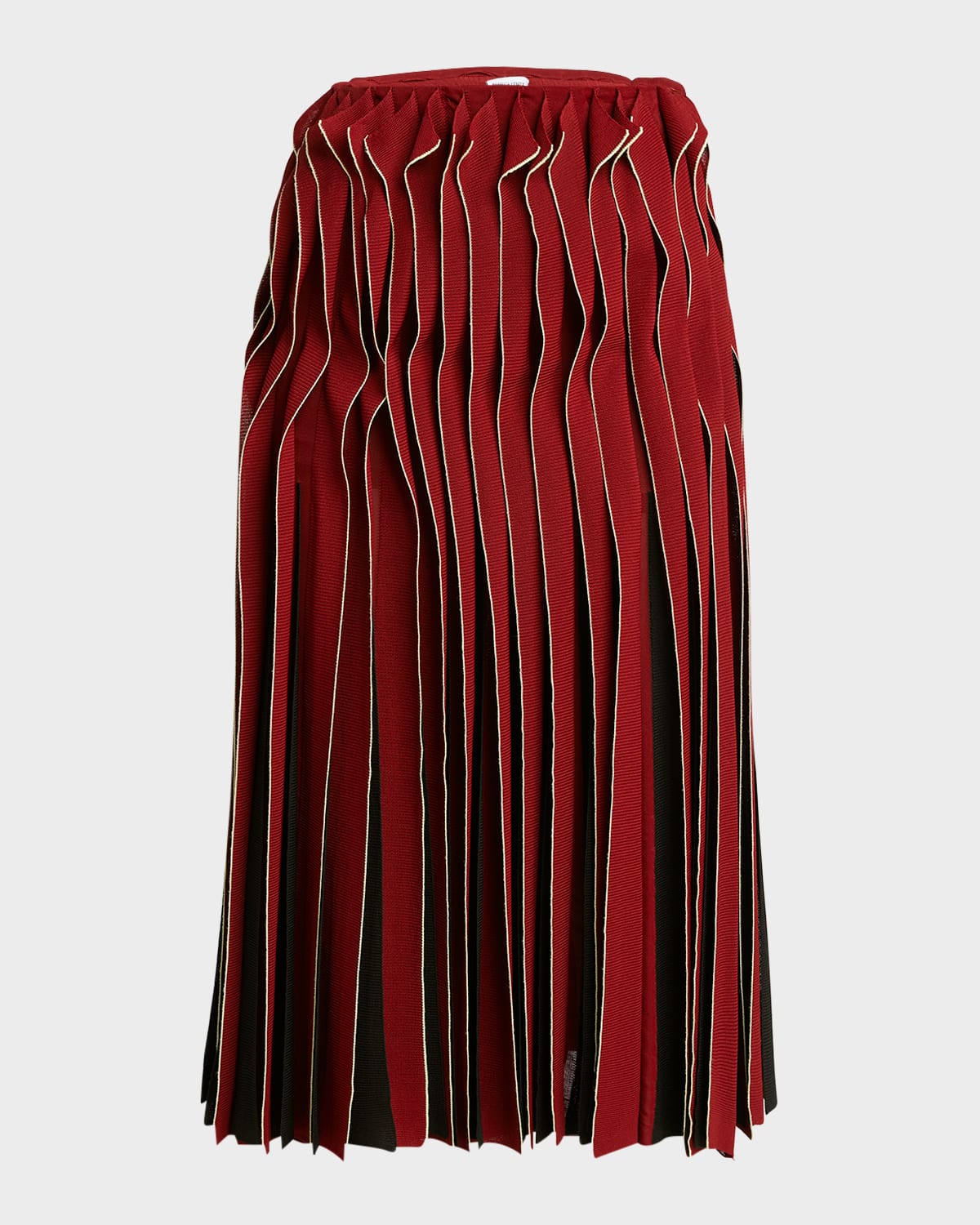 Bottega Veneta Dimensional Midi Skirt In Rosewood