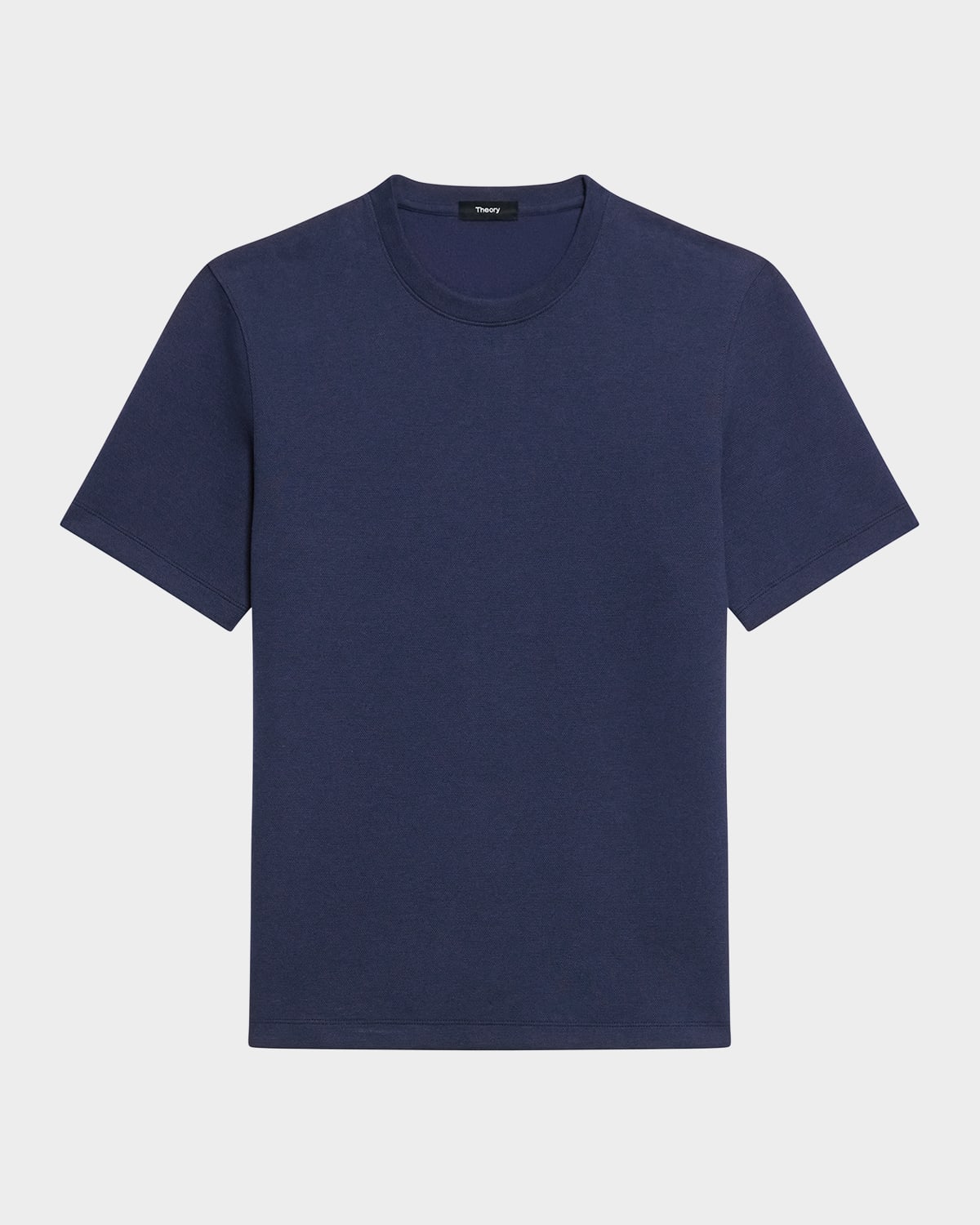 Theory Men's Delroy Double-knit T-shirt In Blue