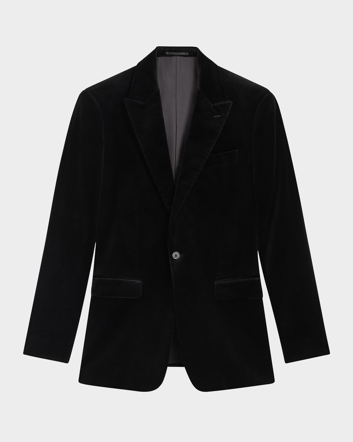Theory Men's Chambers Velvet Sport Coat In Black