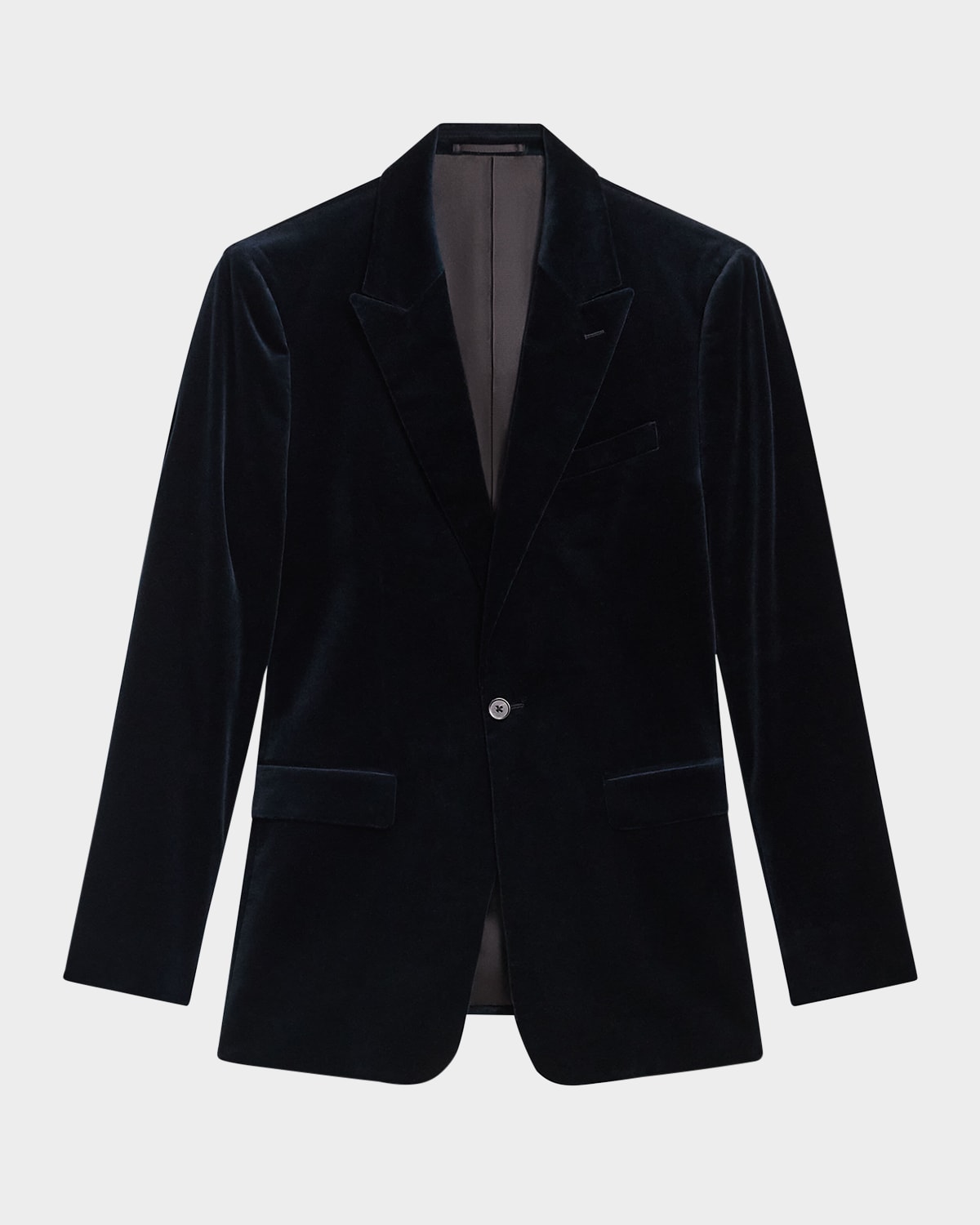 Theory Chambers Cotton Velvet Suit Jacket In Baltic