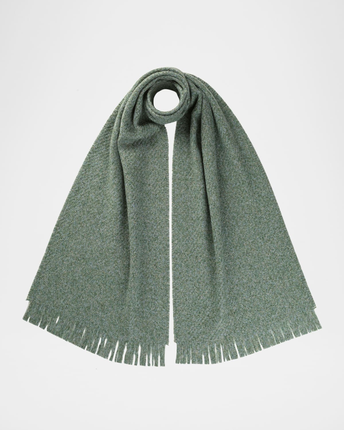 Brushed Boucle Cashmere-Silk Scarf