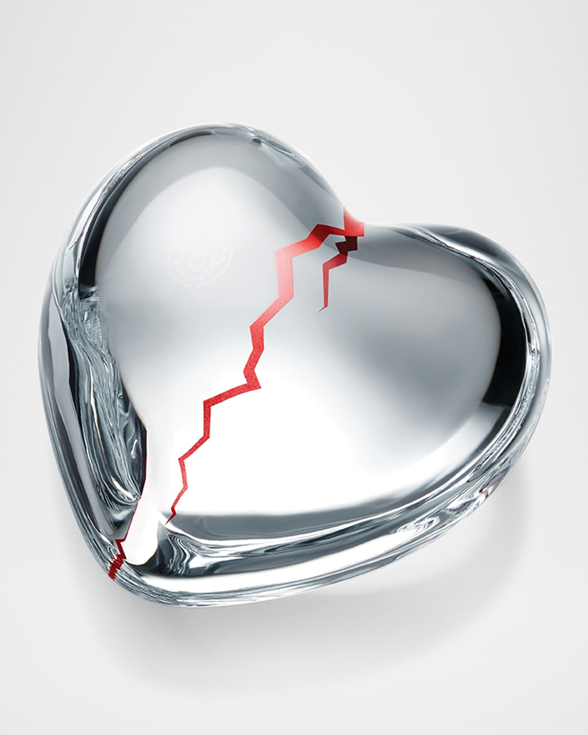 Baccarat X Emily In Paris "heartbreak" Crystal Puffed Heart Decorative Accent - Limited Edition In Clear
