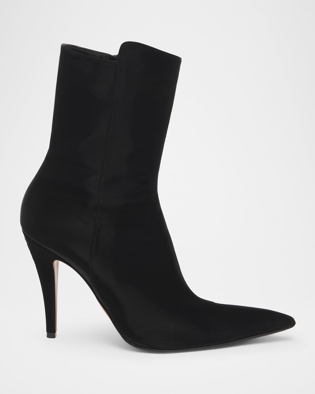 Alexander Mcqueen 105mm Suede Ankle Boots In Black