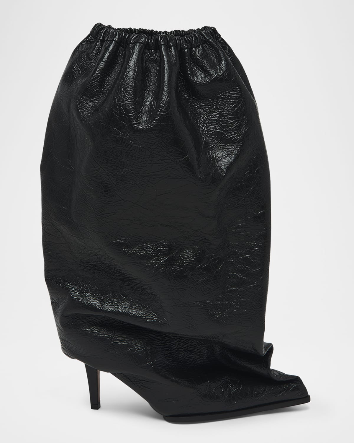 Alexander Mcqueen Elegant Black Leather Ankle Boots With 10.5 Cm Heel In Black