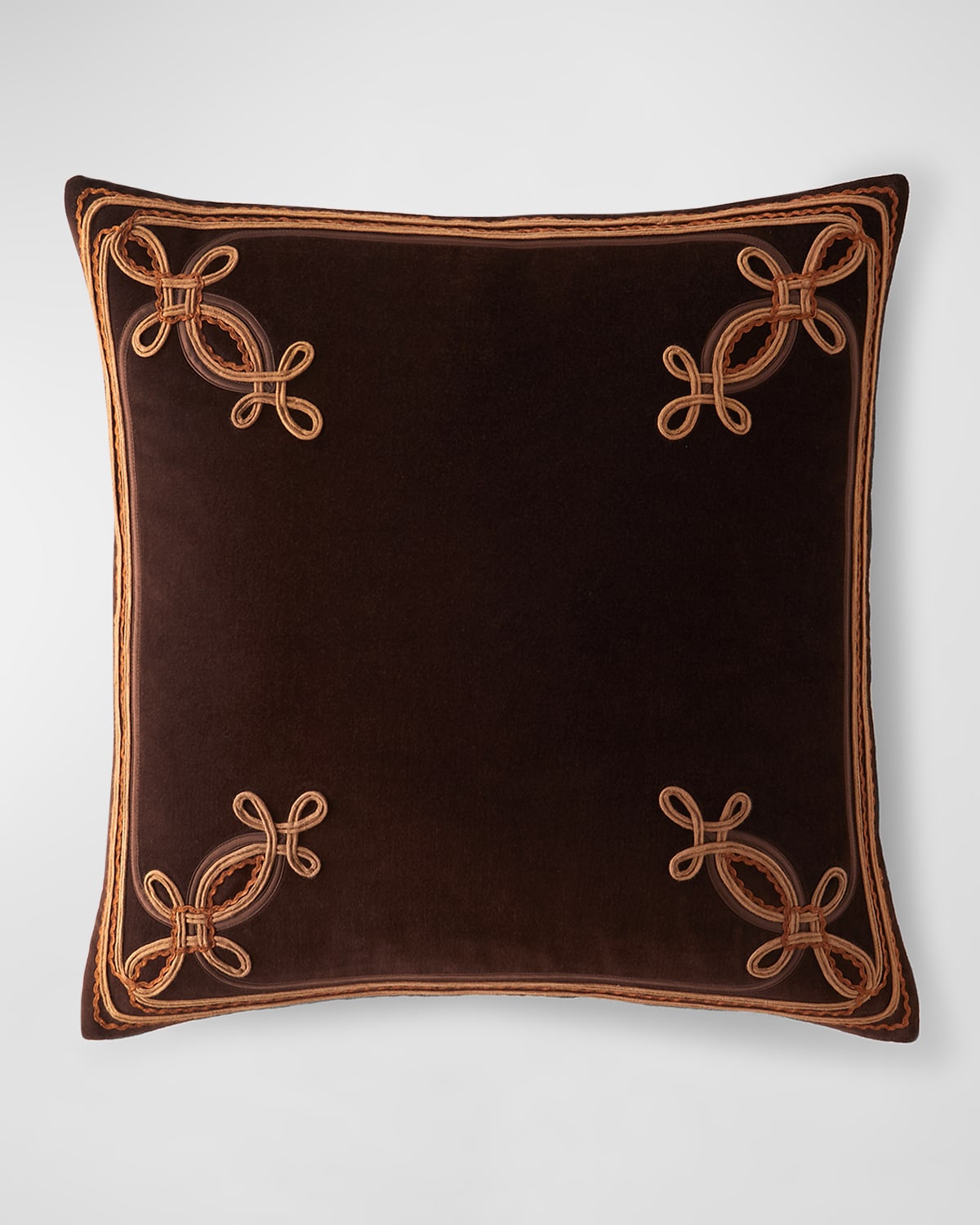 Polo Ralph Lauren Caldwel Decorative Pillow, 20" Square In Brown