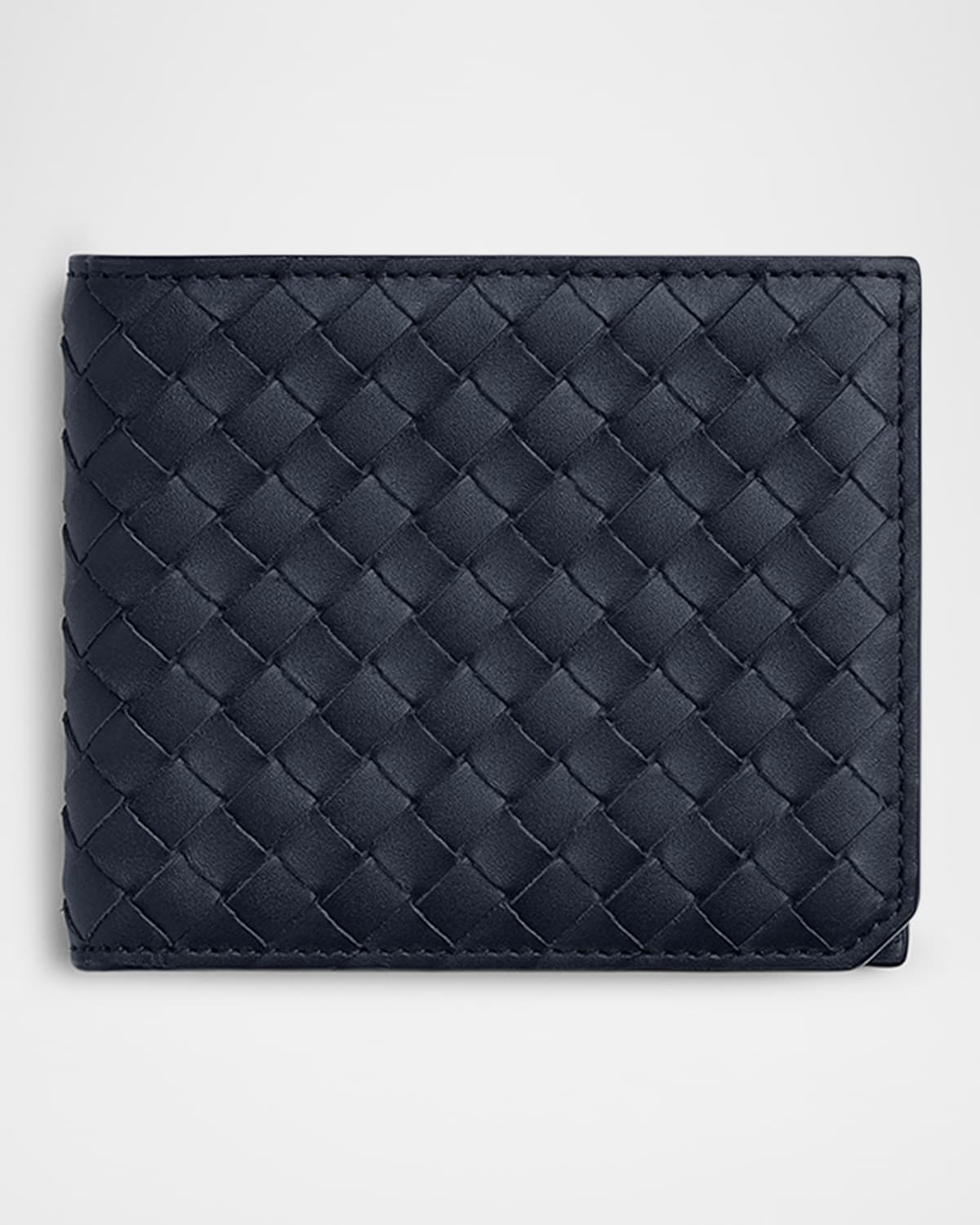 Men's Intrecciato Calfskin Bifold Wallet