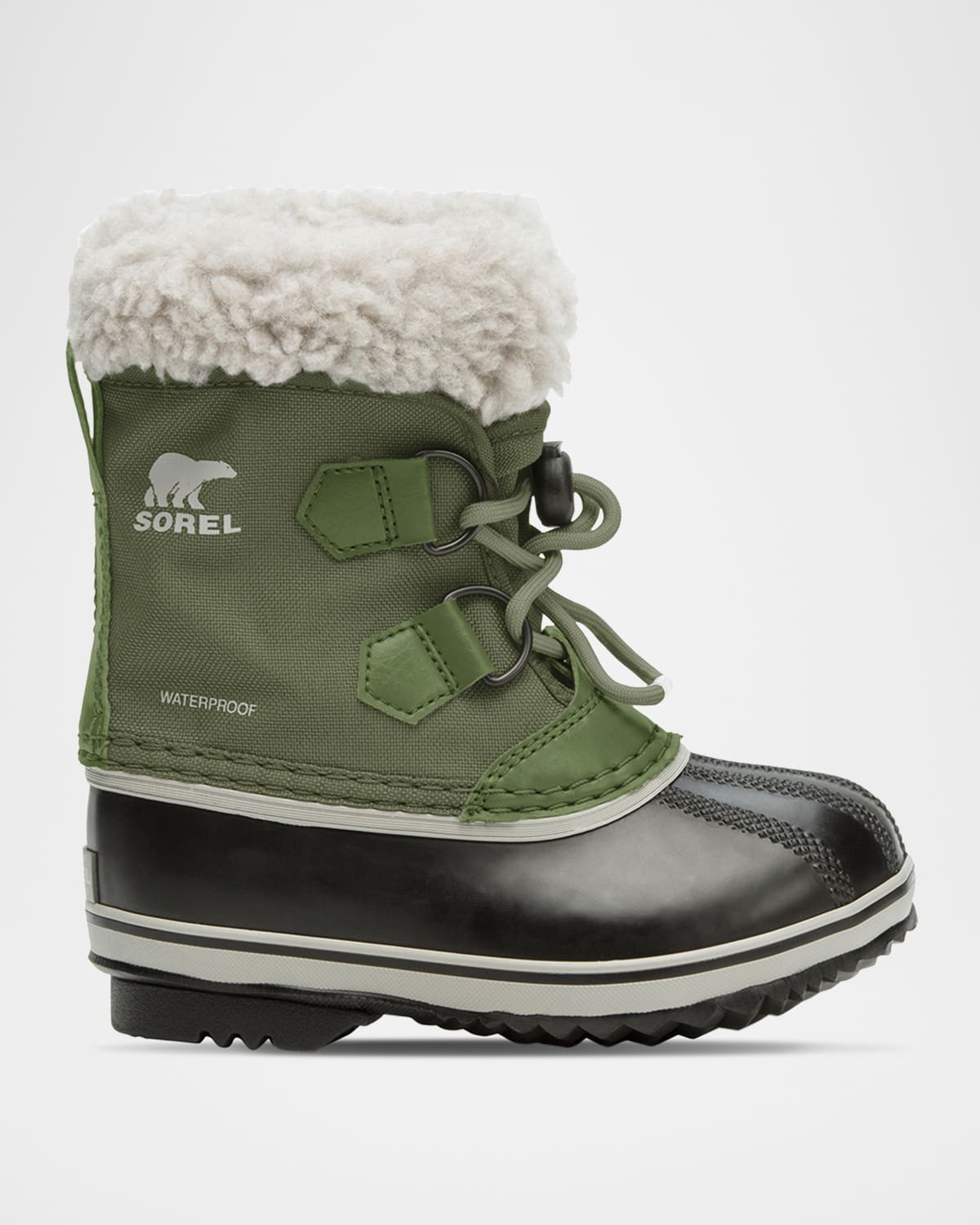 Sorel Kid's Yoot Pac Nylon Fleece Trim Snow Boots, Toddlers/kids In Hiker Green