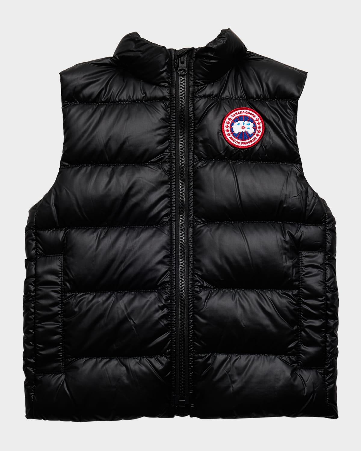 Canada Goose Kid's Crofton Quilted Vest In Black - Noir
