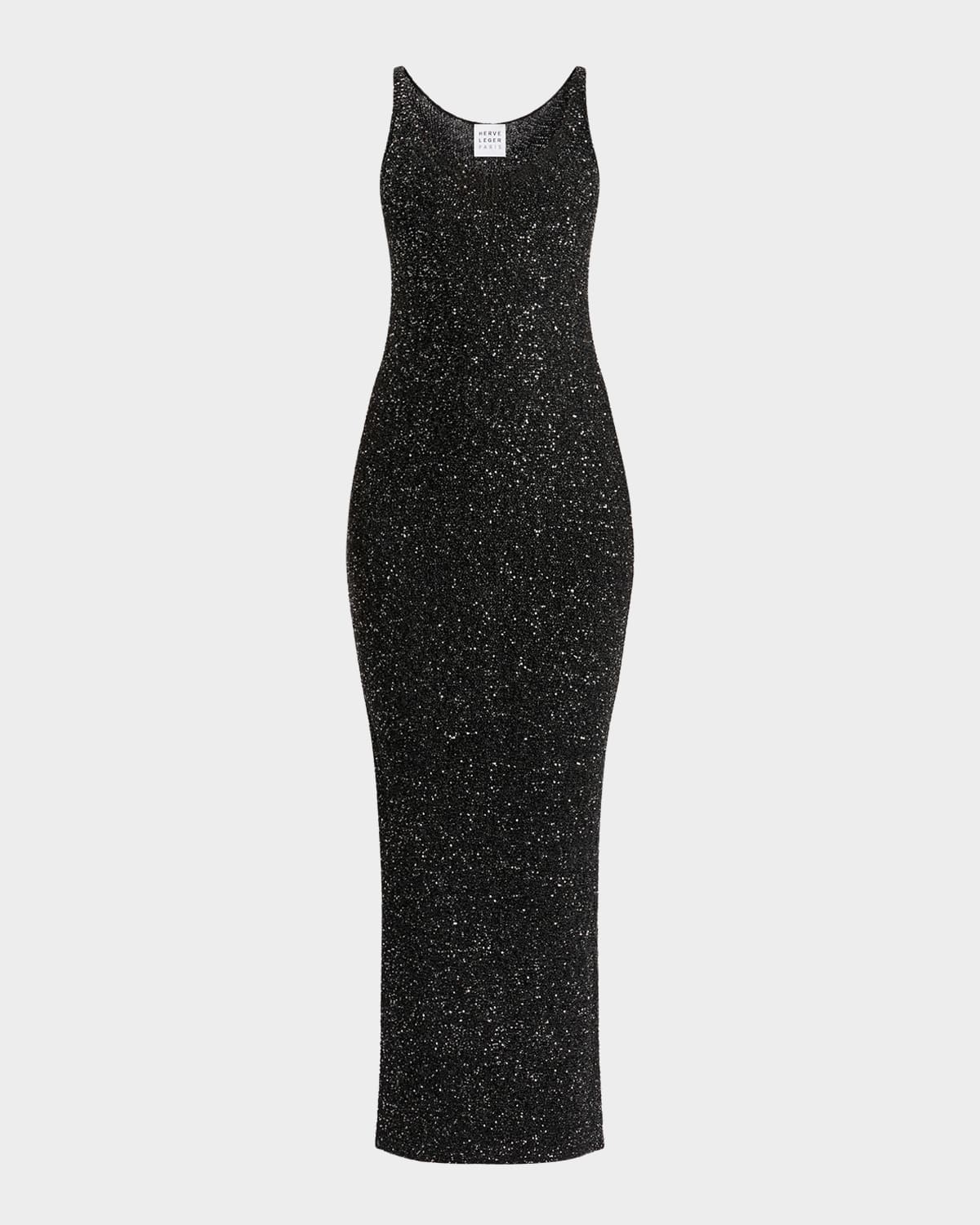 Madeline Sequin Knit Sleeveless Gown