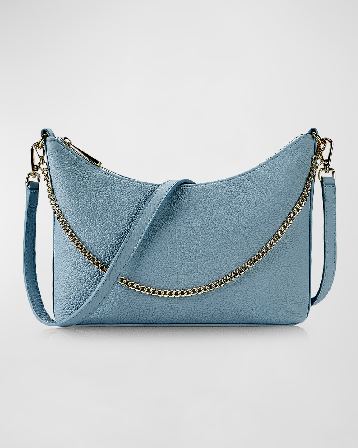 Jules Zip Calf Leather Crossbody Bag