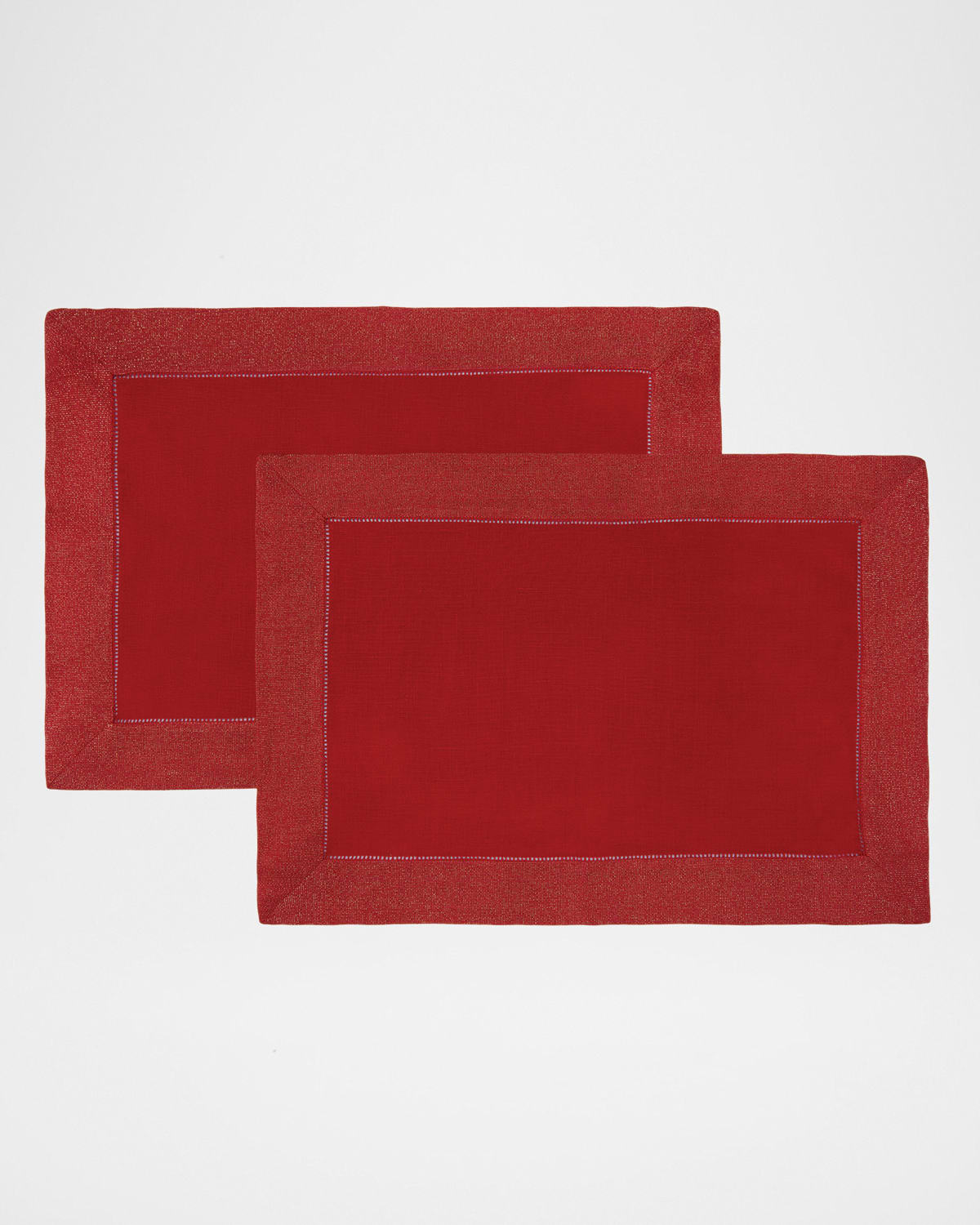 Sferra Filetto Placemats, Set Of 4 In Red/gold